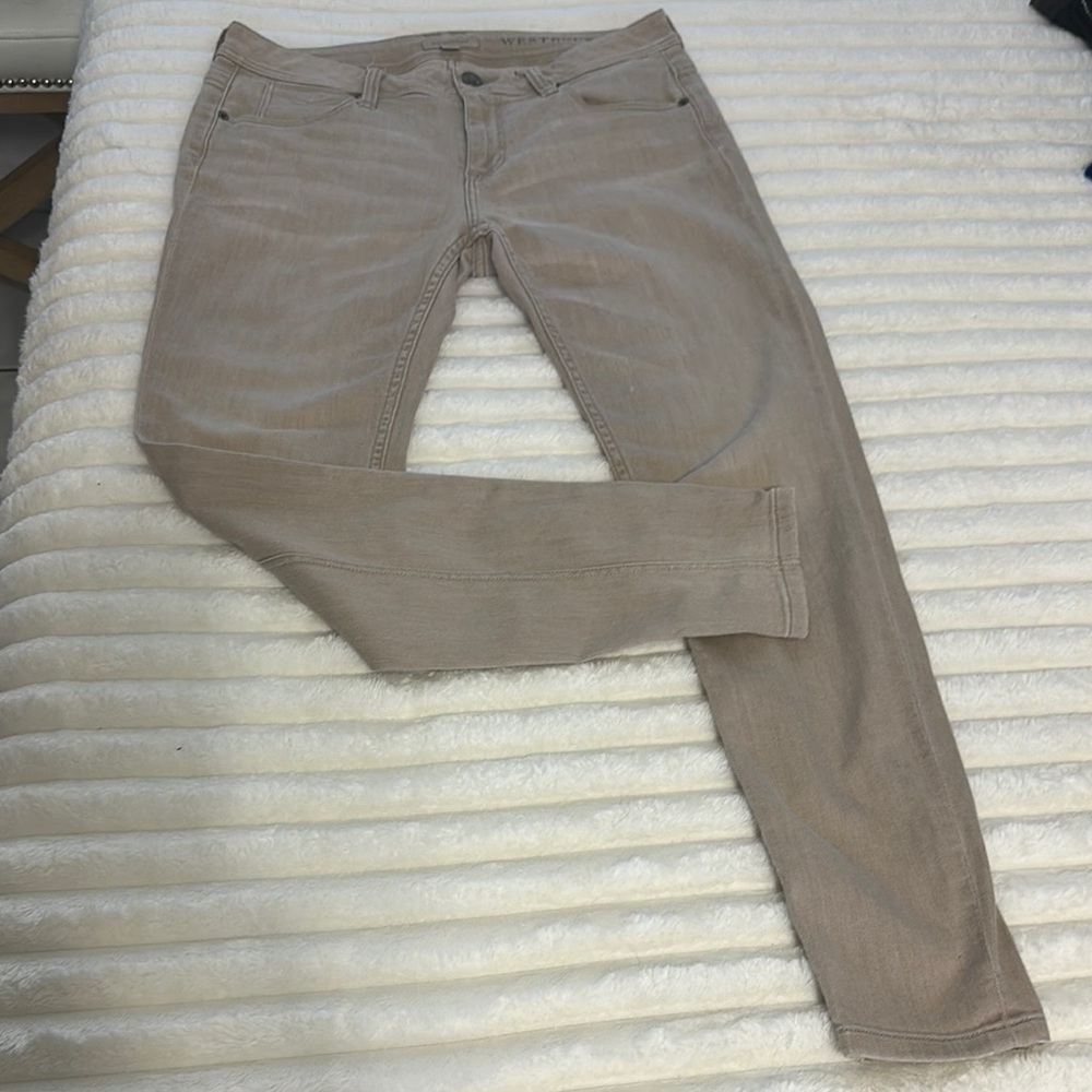 Burberry Beige Skinny Ankle Jeans